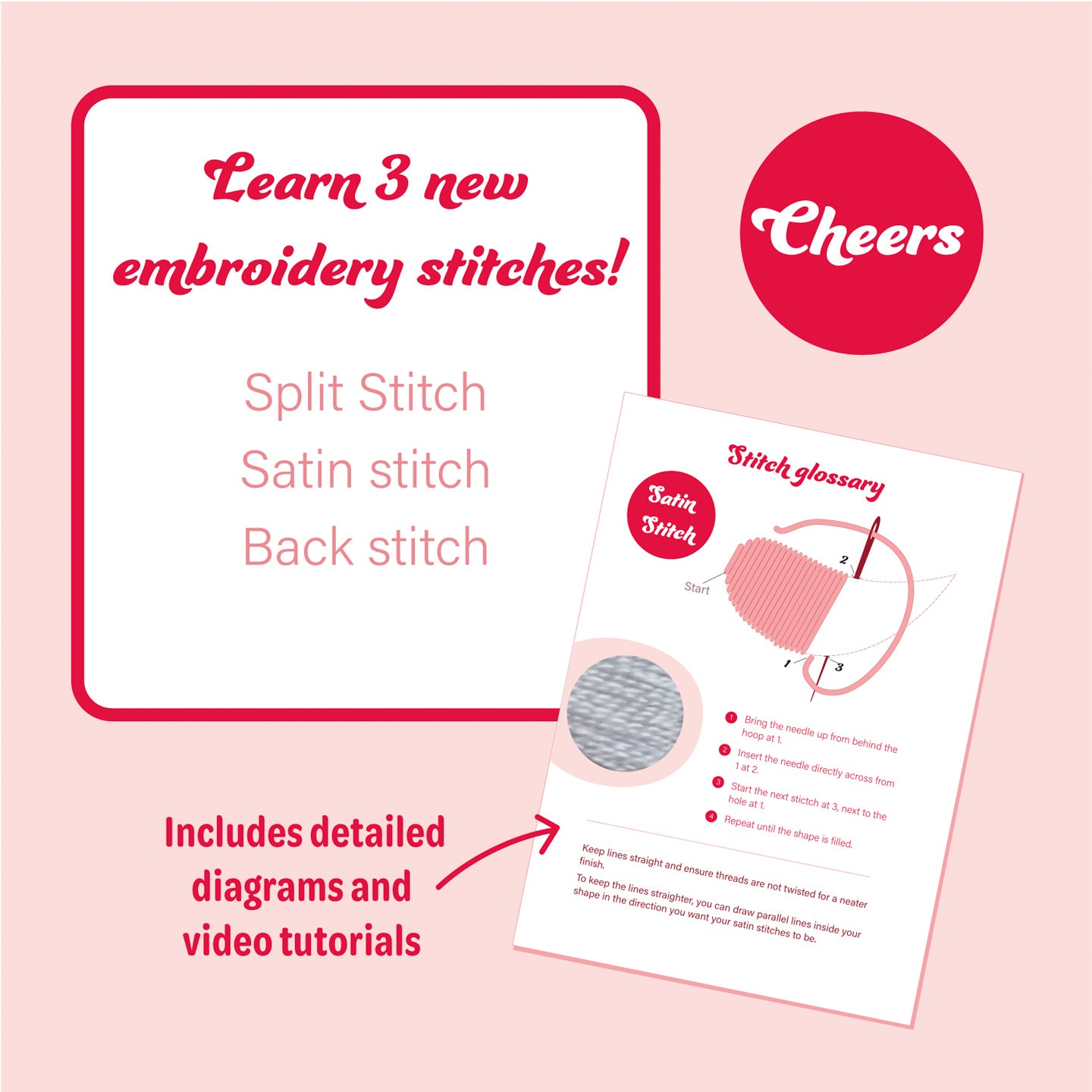 Cheers Digital Embroidery Pattern