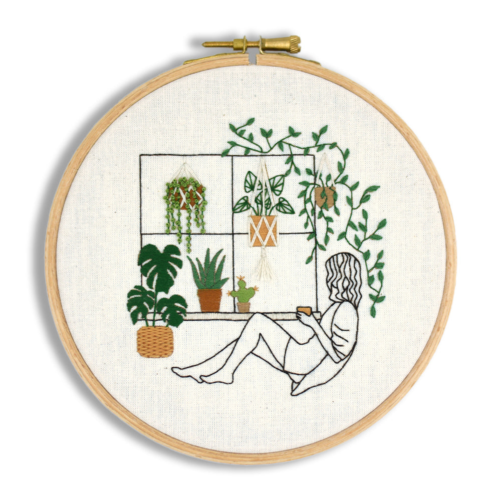 Plant Mom Digital Embroidery Pattern