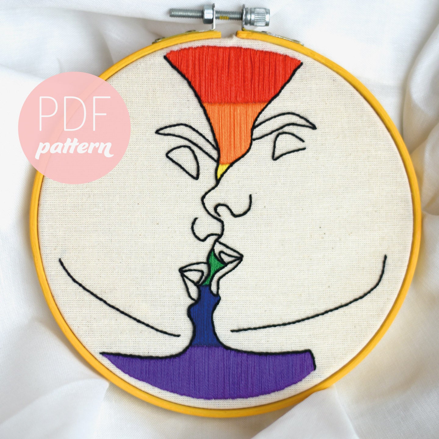 Pride Digital Embroidery Pattern – Girl Got Thread