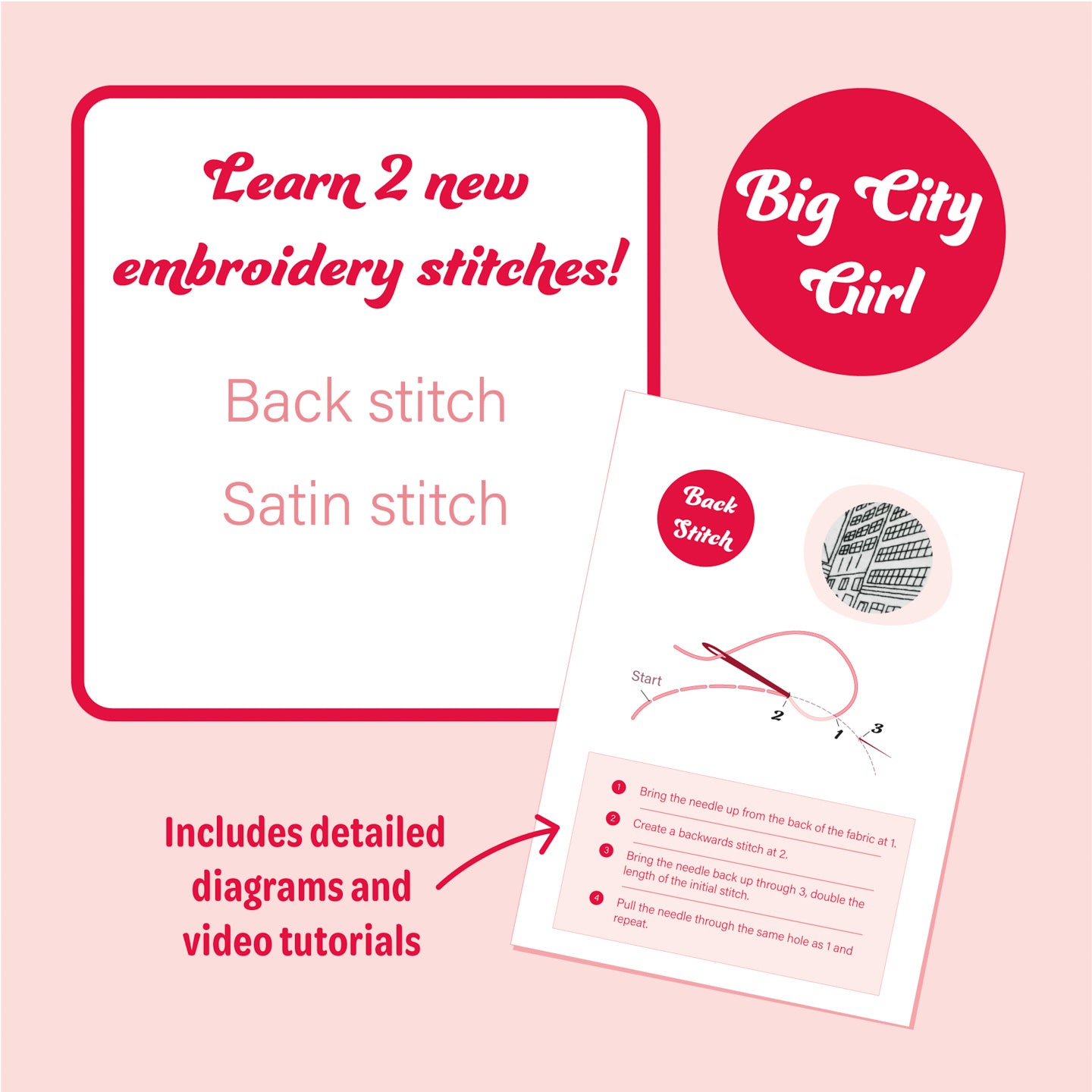 Big City Girl Digital Embroidery Pattern