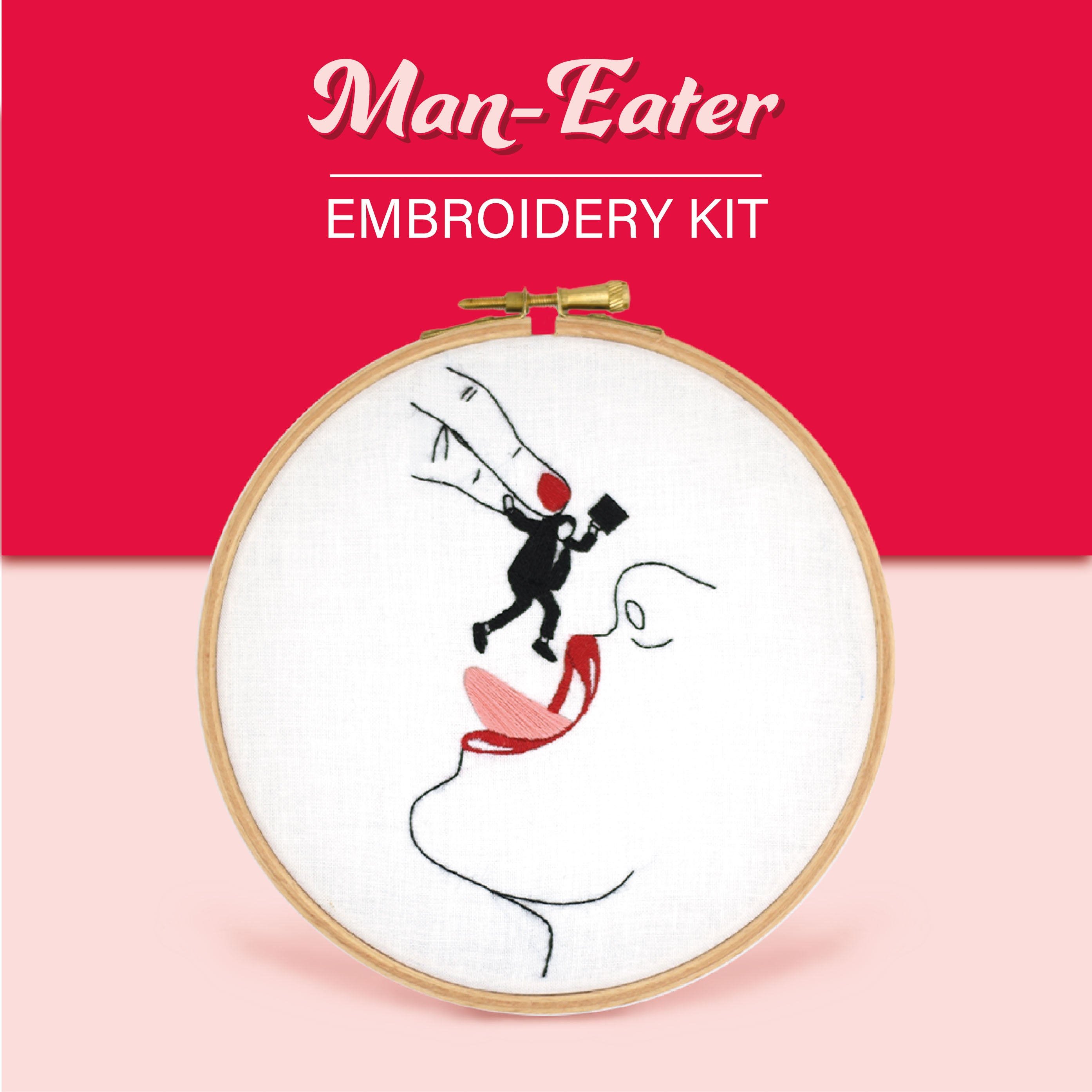 Man-Eater Embroidery Kit