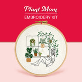 Plant Mom Embroidery Kit