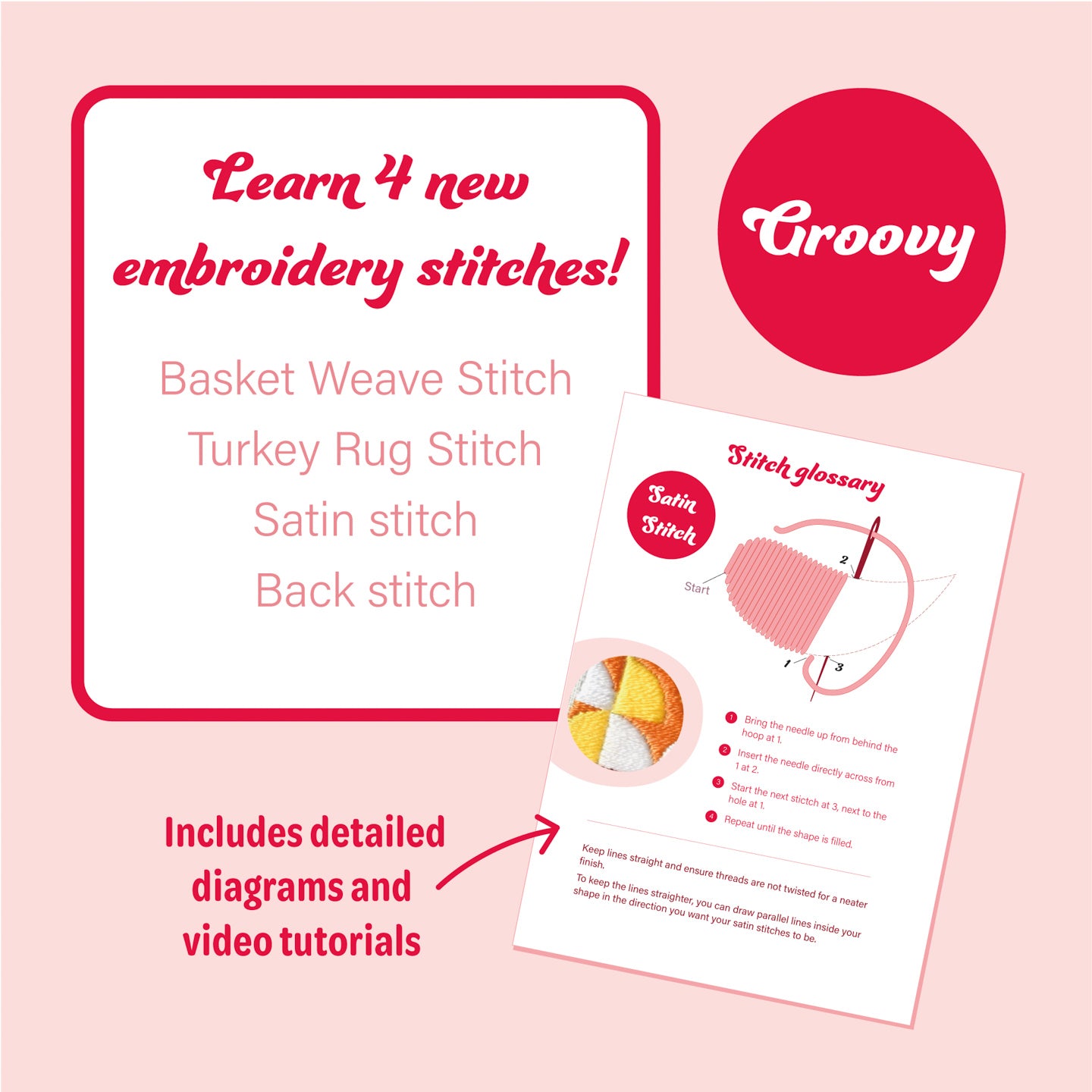 Groovy Embroidery Kit