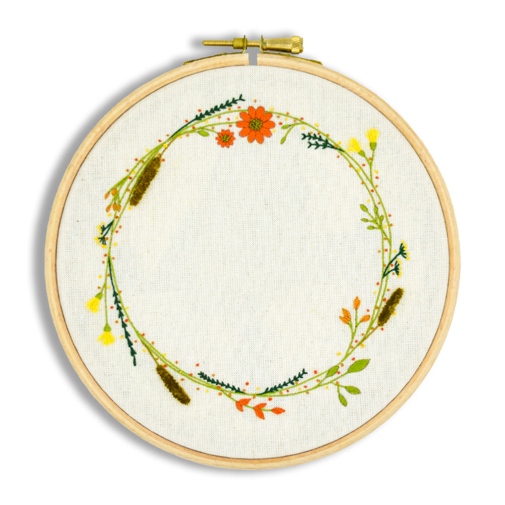 Amber Wreath Digital Embroidery Pattern