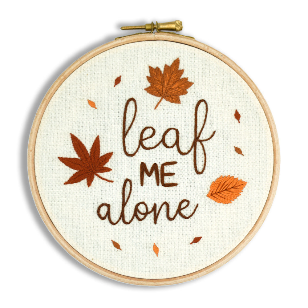 Leaf Me Alone Digital Embroidery Pattern