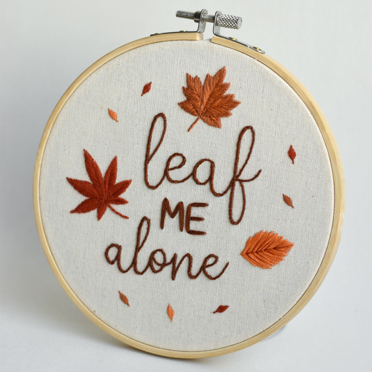 Leaf Me Alone Digital Embroidery Pattern