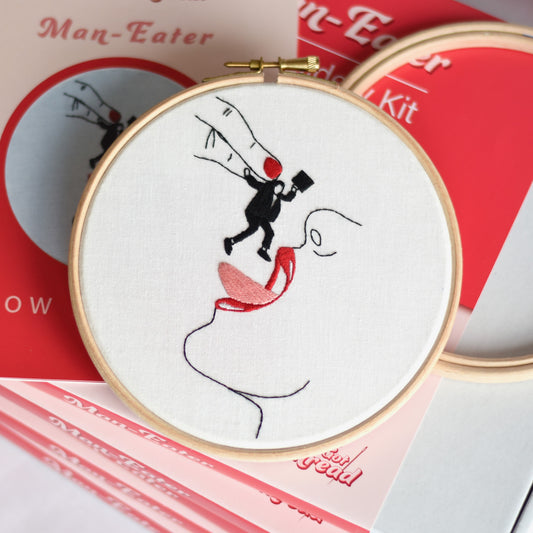 Man-Eater Embroidery Kit