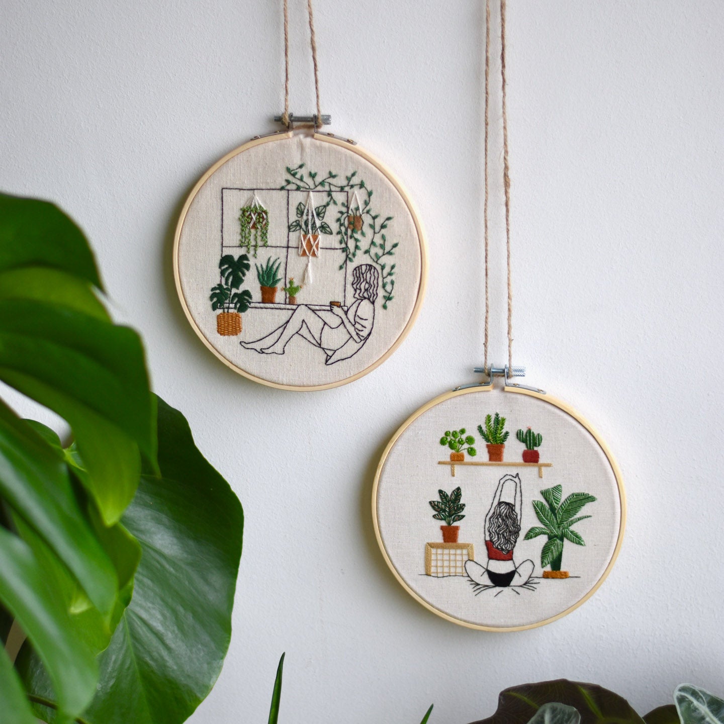 Plant Bundle Digital Embroidery Pattern