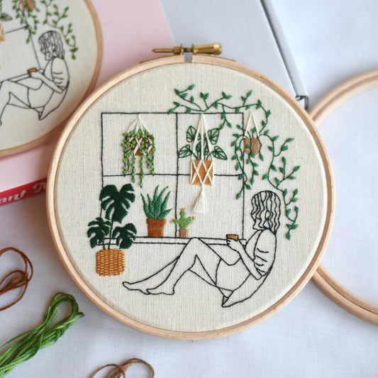 Plant Mom Embroidery Kit