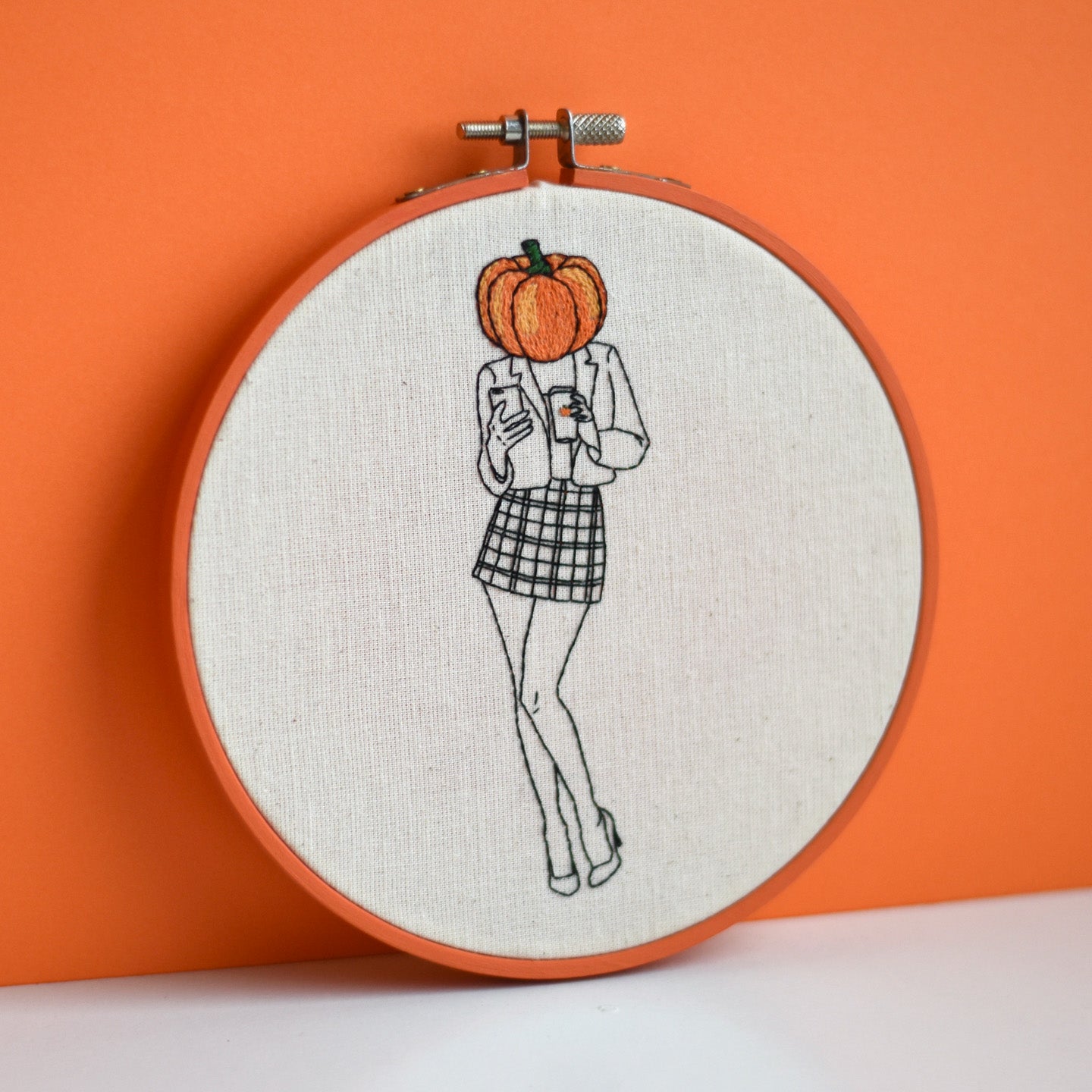 Pumpkin Spice Digital Embroidery Pattern