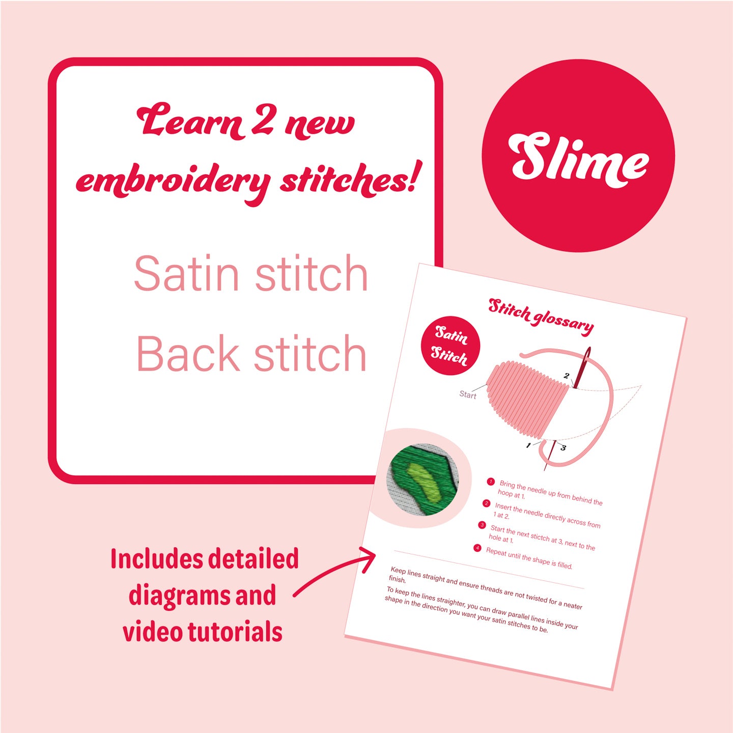 Slime Digital Embroidery Pattern